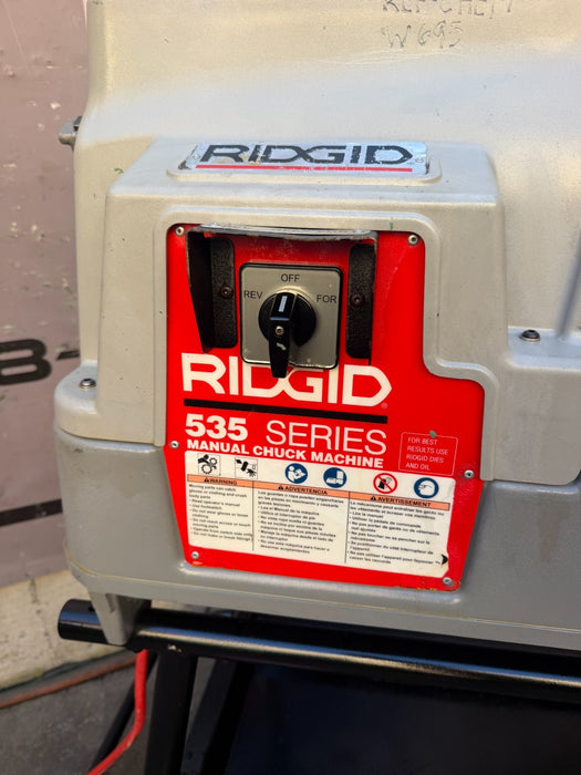 2018  RIDGID 535 V3 Pipe Threading Machine w/ Universal Cart & 811A Dies ET7