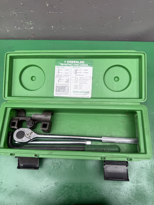 Greenlee 796 Ratchet Cable Bender W/Case