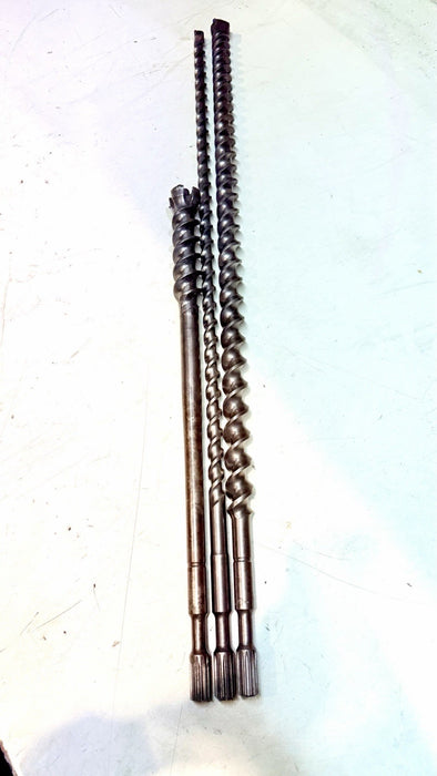 Spline Drive 3/4” 1-1/4” 1-3/4” Long 36” Concrete Rotary Hammer Drill Bits #3