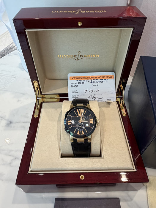 Ulysse Nardin Executive Men's Black Watch - 246-00-3/42