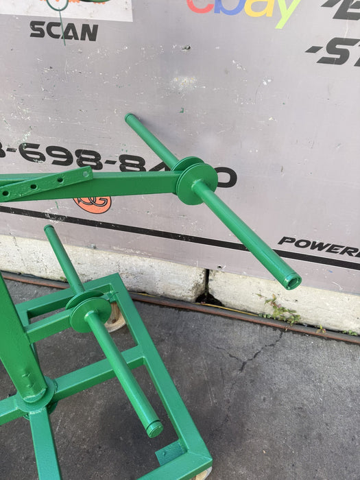 GREENLEE 910 9 SPOOL WIRE DISPENSER ASSEMBLY CART #6
