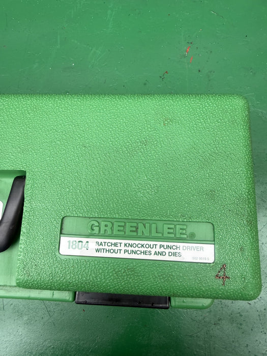 Greenlee 1804 SB  Ratchet Punch Driver.  Knockout.  Brand New. #4