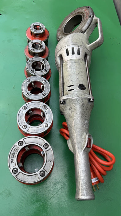Ridgid 700 Pipe Threader Threading Machine & 12R Die Set 1/2” - 2” Excellent #2