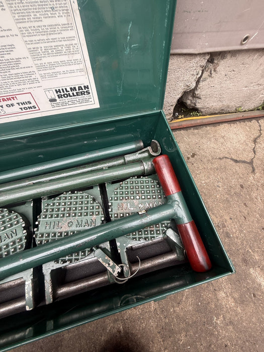 Hilman Rollers 15 ton Set. With Swivel.  Great Set.