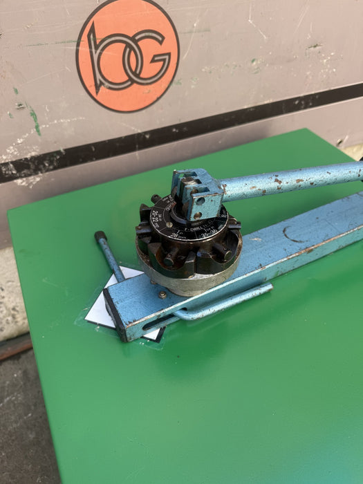 T-Drill T Notcher Tee Forming Machine.  Nice Shape.