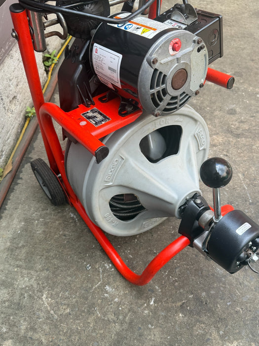 RIDGID K-400 Auto Feed Drain Cleaner Snake Auger Machine #1 C-45IW 1/2"x75' #1