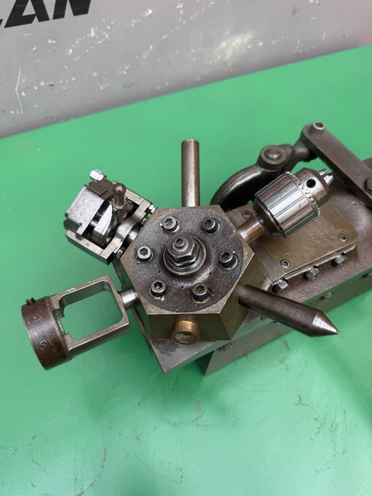 Hardinge Lathe 6 Position Turret.  Tail Stock.  Nice.