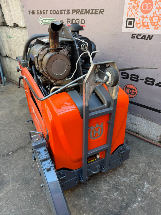 2016 Husqvarna FS-5000D Walk Behind Concrete Saw 26" Working Great VIDEO 421HRS