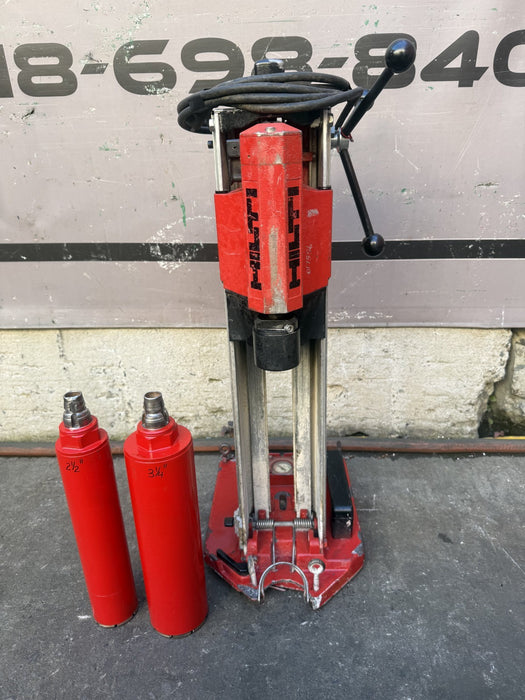 Hilti DCM 1 Core Drill Rig with Bits.  120 volts.  Works Fine.