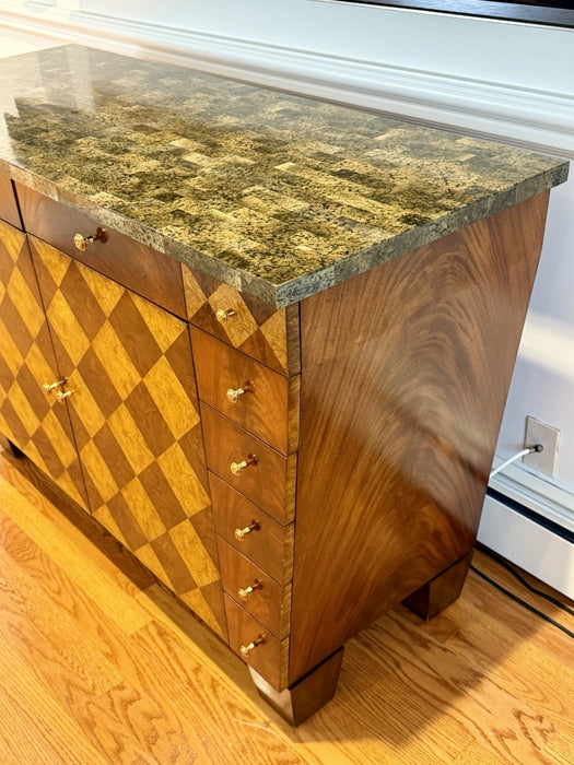 Beautiful Maitland-Smith Marble Top Credenza Sideboard Buffet Media Console