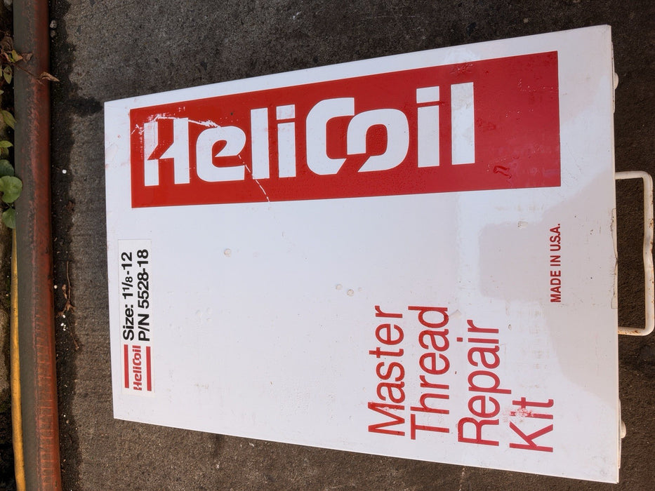 HELI-COIL Thread Repair Kit: 1-1/8"-12 Thread Size, 5528-18