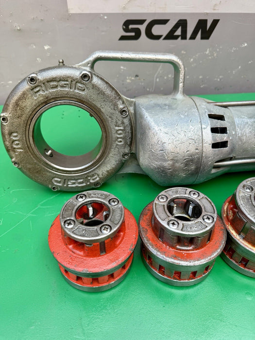 Ridgid 700 Pipe Threader Threading Machine & 12R Die Set 1/2” - 2” Excellent #3