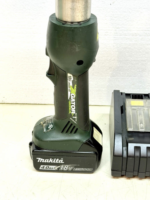 Greenlee Gator  18V  Cordless Cable Crimper, Charger, 4.0 battery