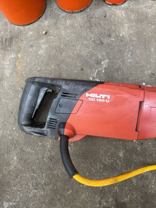 Hilti DD 150-U Dimond Core Concrete Drill Rig Bits  6" 5" 4" 3 1/2" 3"  NICE.