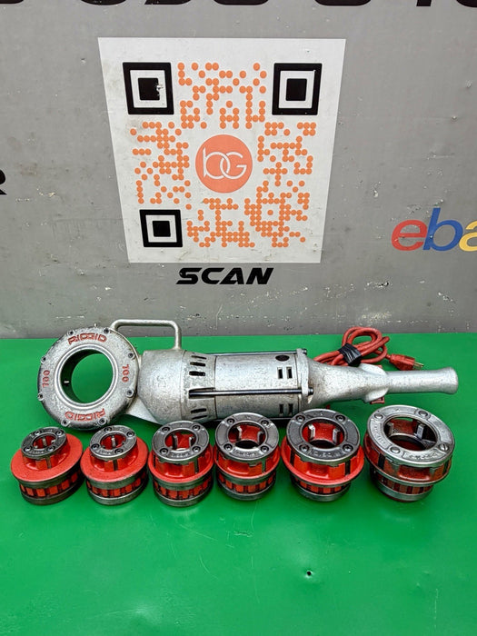 Ridgid 700 Pipe Threader Threading Machine & 12R Die Set 1/2” - 2” Excellent #1