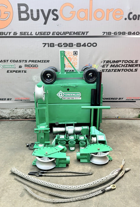 Greenlee 6805 8000 LBS 6800 Ultra Tugger Cable Puller Tugger Set  Excellent✅