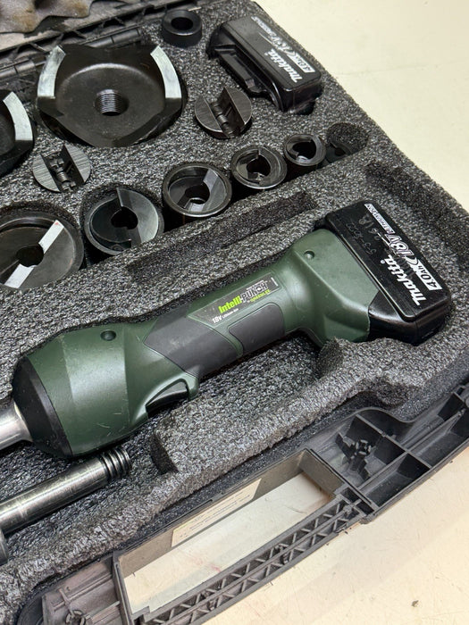 Greenlee LS100X Intelli-Punch 11-Ton Hydraulic Knockout Punch Set 1/2" - 4" #18