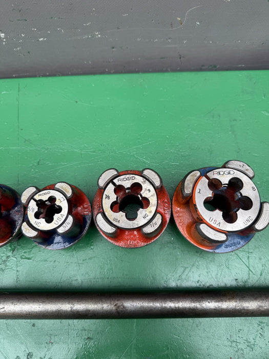 Ridgid 00-RB Bolt Threader Die Heads.  Great Set.  #1
