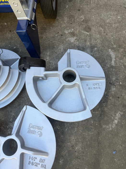 Current Tools 77 Electric Bender 1/2 -2 inch. Rigid and EMT Shoes. Great Shape.
