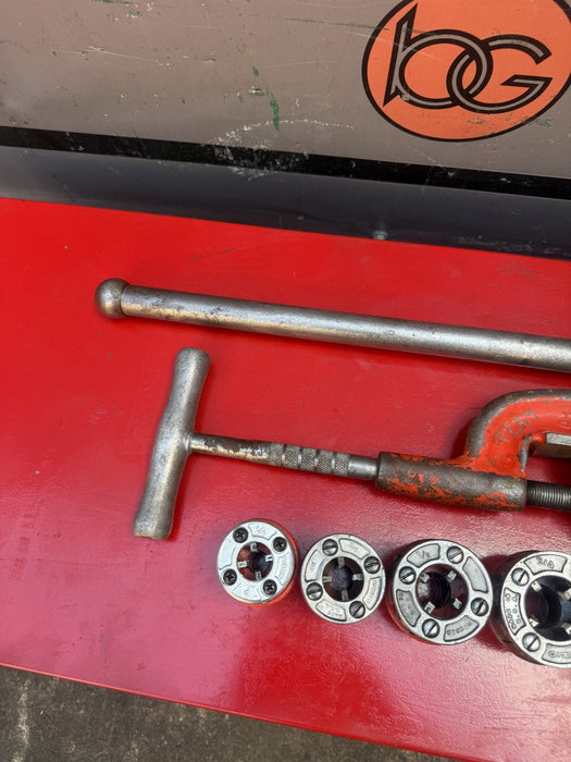 Ridgid 00R Pipe Threading Set, Ratchet, Handle 5 Dies  1/4-1 inch  7/9/26 #3