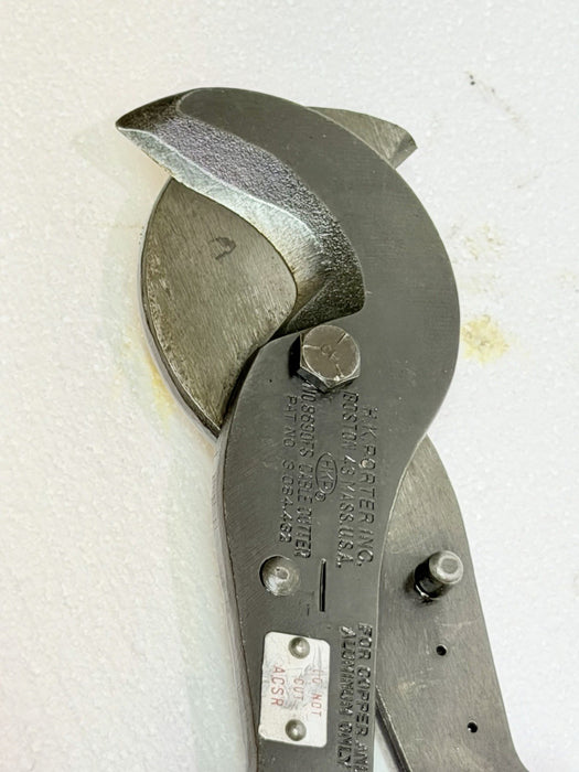 HK Porter 8690FS Ratchet Cable Cutter Aluminum Copper Made USA BG10