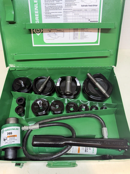 Greenlee 7310SB Slug Buster Knockout Punch Set 1/2 - 4" Conduit Refurbished BG10