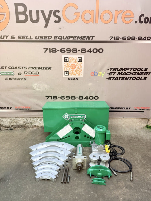 Greenlee 884 Hydraulic Bender 1-1/2 to 4" Rigid Pipe, Hyd. Pump, Warranty!