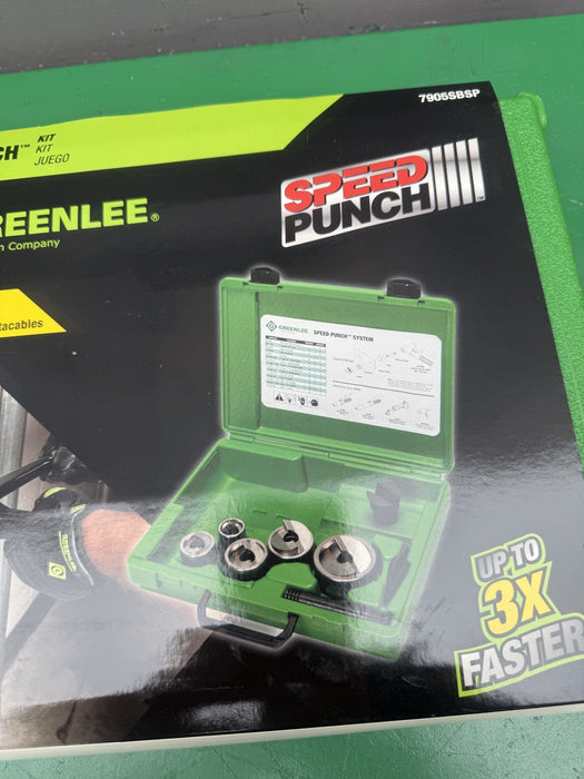 Greenlee 7905SBSP Speed Punch Knockout Kit 3/4 to 2" Brand New  Punches Only #6