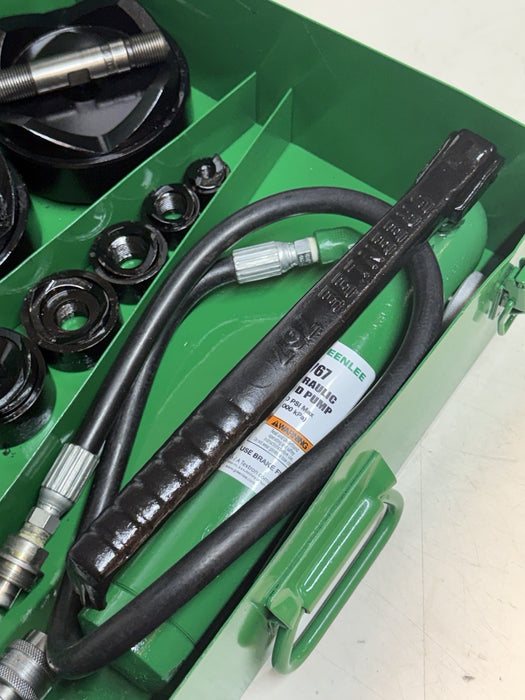 Greenlee 7310SB Slug Buster Knockout Punch Set 1/2 “- 4" Conduit Refurbished BG9
