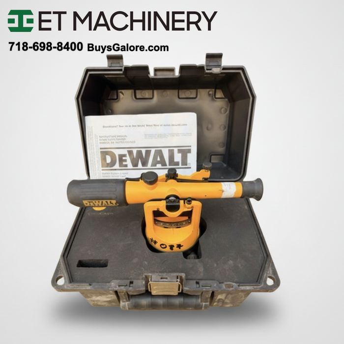 DEWALT DW092 Transit Automatic Level 20x Magnification with Hard Carrying Case