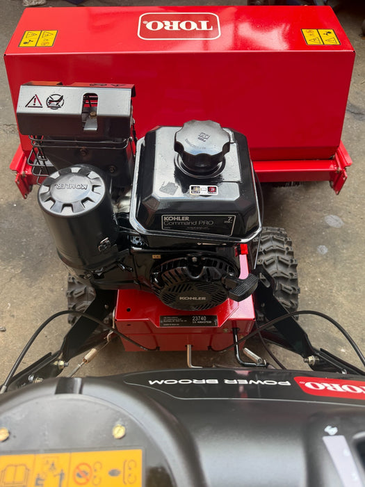 TORO 36" Walk-Behind Rotary Broom Kohler 208cc Power Steering Commercial #4