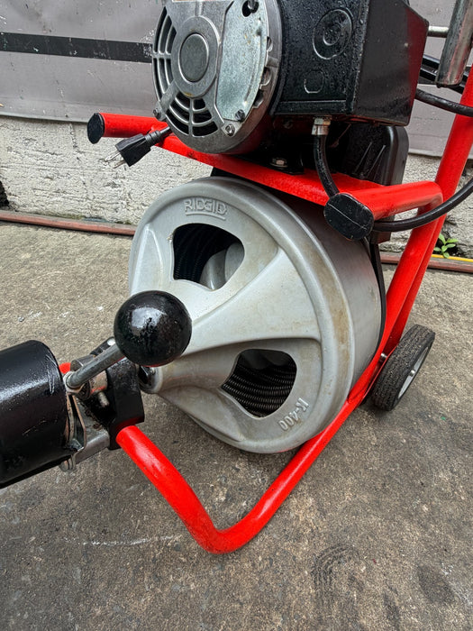 RIDGID K-400 Drain Cleaning Snake Auger 120V Drum Machine 3/8"x75' #4