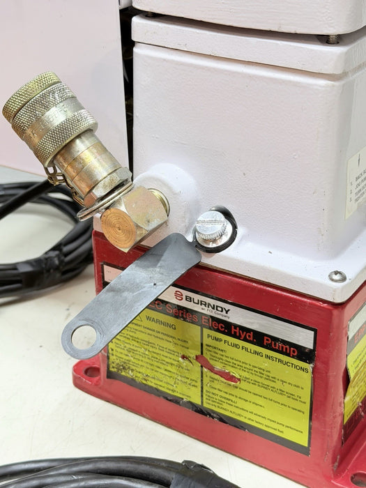 Burndy EPP-10EC Series Hydraulic Electric Pump 10k Psi + Case & Hose Crimper BG7