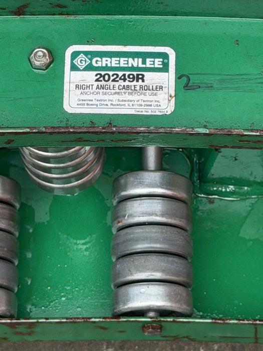 Greenlee 20249R Right Angle Rollers, 24-Inch, Radius 90-Degree Excellent #2