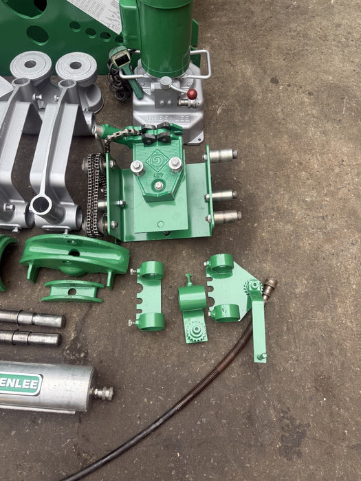 Greenlee 885 Hydraulic Pipe Bender 1-1/4”-5” Rigid & Bending Table.  GREAT SHAPE