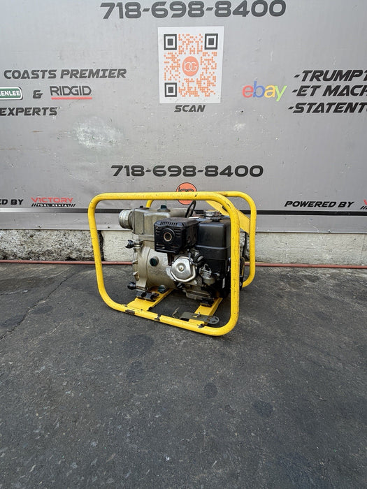 2021 Wacker Neuson PT4A 4" Portable Self-Priming Trash Water Pump Honda