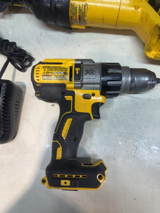 DEWALT DCS380 20V  Cordless Reciprocating Saw, DCD996 Hammer drill, DCB115 Char