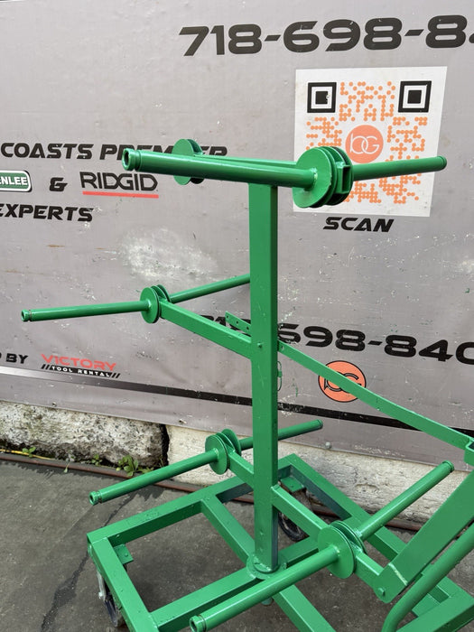 GREENLEE 910 8 SPOOL WIRE DISPENSER ASSEMBLY CART #4