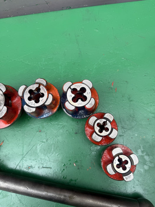 Ridgid 00-RB Bolt Threader Die Heads.  Great Set.  #2
