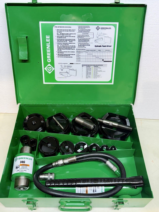 Greenlee 7310SB Slug Buster Knockout Punch Set 1/2 “- 4" Conduit Refurbished BG8