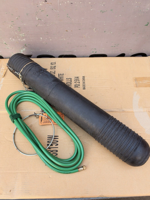 Cherne 6”Long Test-Ball Inflatable Plumbing Test Plug w/ Hose Box