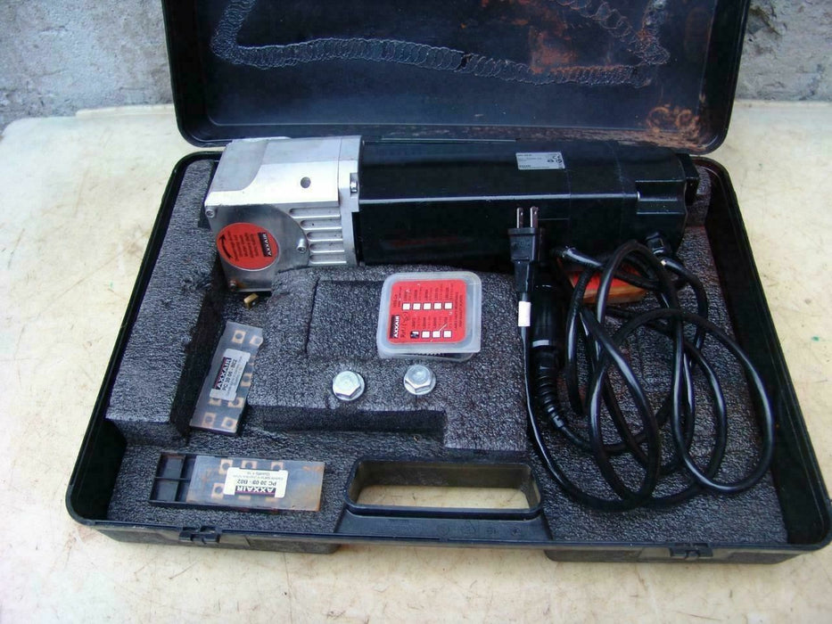 AXXAIR MODEL UAL-20R ORBITAL PIPE CUTTER BEVELER  BEVELING MACHINE WORKS GREAT