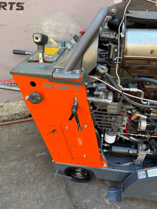 2016 Husqvarna FS-5000D Walk Behind Concrete Saw 26" Working Great VIDEO 421HRS