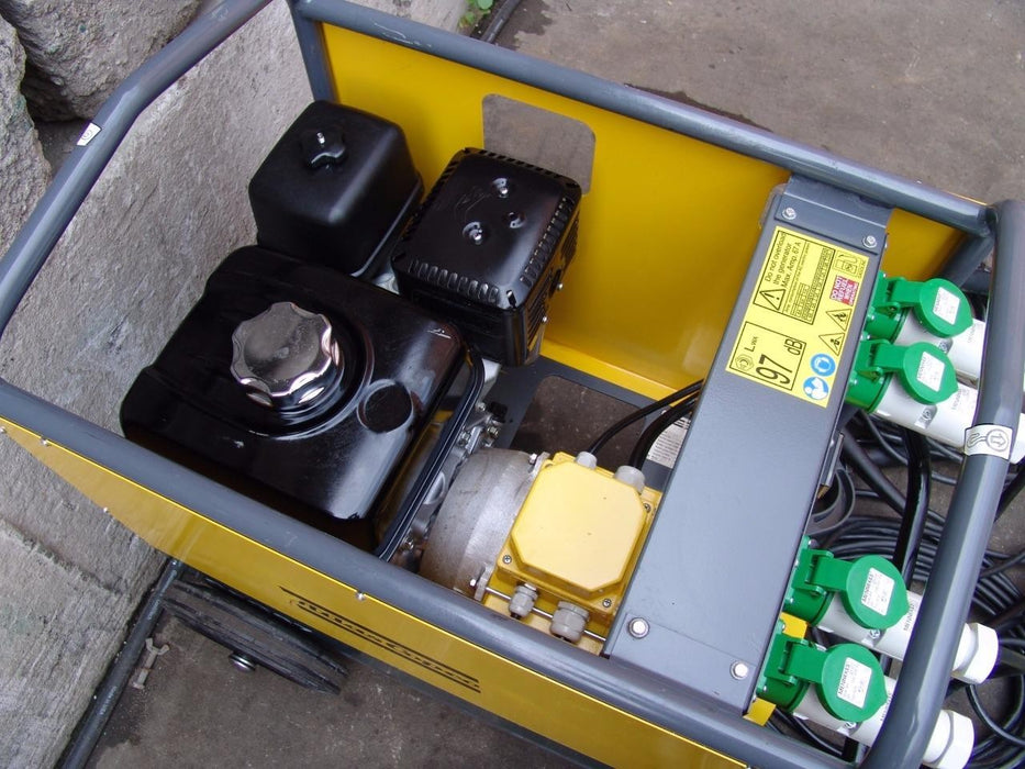 ATLAS COPCO CFG67 HIGH FREQUENCY HONDA GENERATOR WITH 4 CONCRETE VIBRATORS NEW!