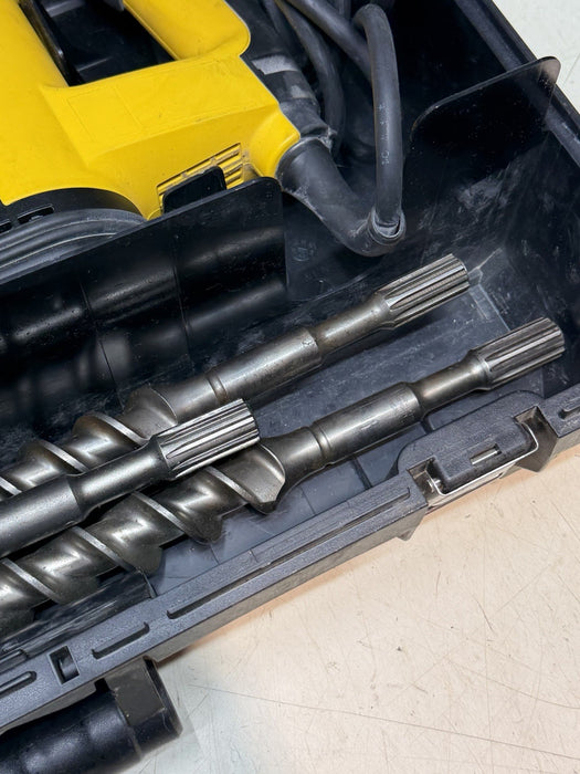 DeWalt DW530 1-1/2" Rotary Hammer Drill & 5 Bits With Case Excellent Shape