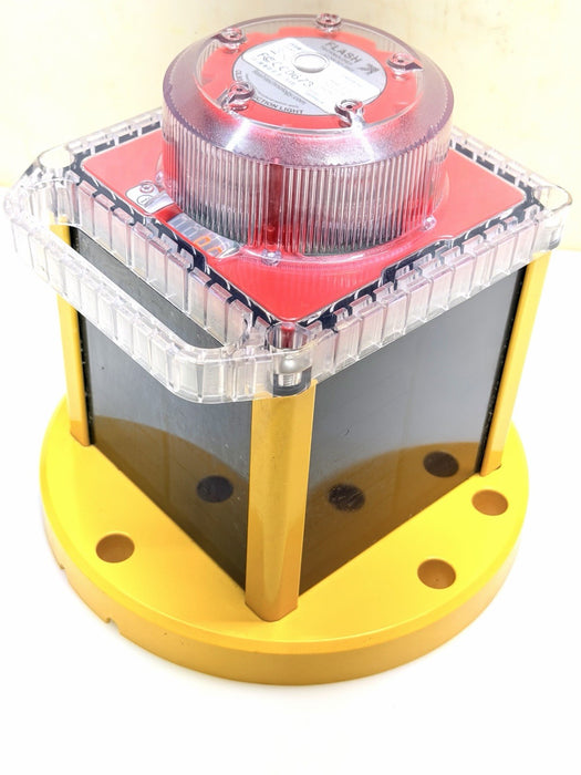Flash Technology OL800 Red 60X Solar Obstruction Light FAA Compliant