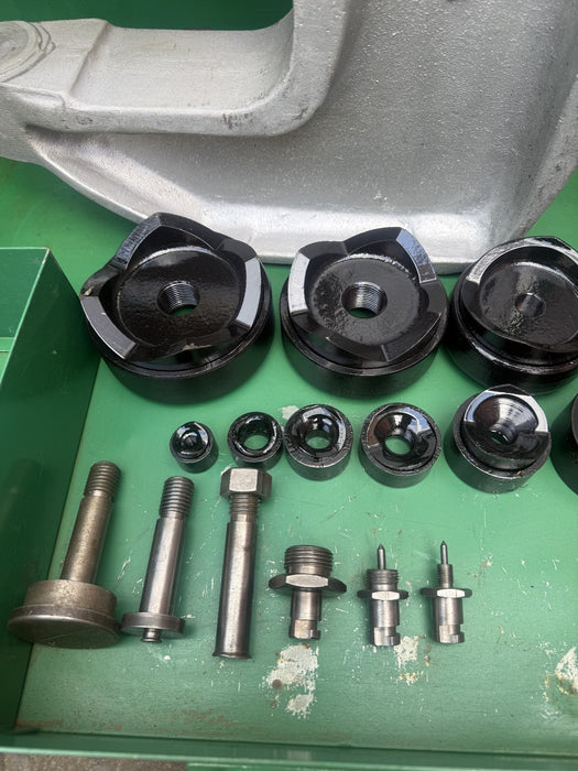 Greenlee 1732 C-Frame Knockout Punch Driver Accessories 1/2" to 4" Dies