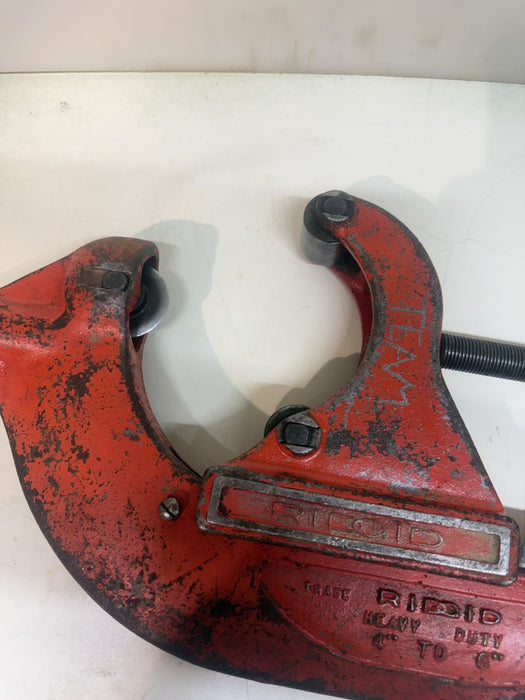 Ridgid HEAVY DUTY  No. 6-S Pipe Cutter  4"-6" Cutting Capacity   6S