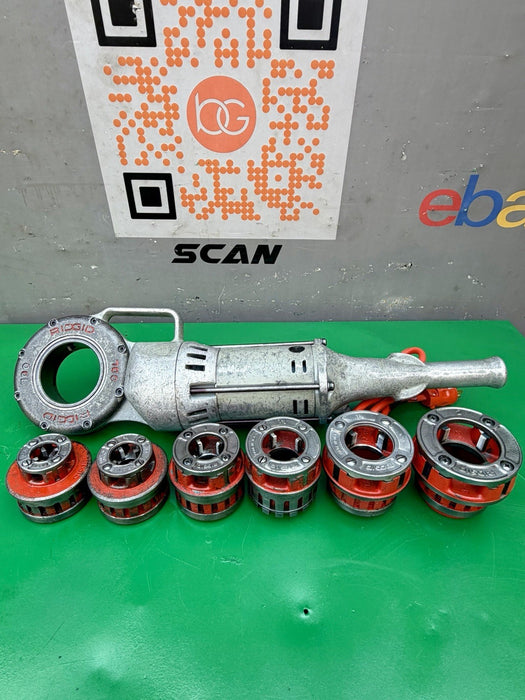 Ridgid 700 Pipe Threader Threading Machine & 12R Die Set 1/2” - 2” Excellent #2
