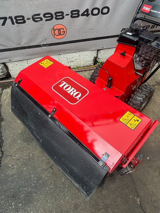 TORO 36" Walk-Behind Rotary Broom Kohler 208cc Power Steering Commercial #3